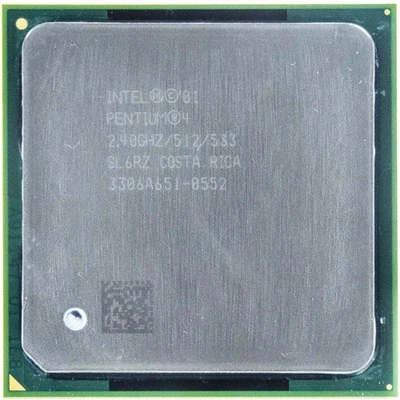 PC CPU PPGA478 Intel Pentium 4 2.40GHZ SL6DV Pga 478 Processor Socket Computer - Image 1 of 2