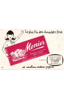 BUVARD / BLOTTING PAPER CHOCOLAT MEUNIER RADIO LUXEMBOURG CHOCOLATE TOP - Picture 1 of 2