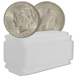 1923 US Peace Silver Dollar $1 - AU - Roll of 20 Coins - Picture 1 of 3