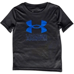 Under Armour Little Boys Black Short Sleeve Graphic Print Tee/T-Shirt, Size 5 - Picture 1 of 3