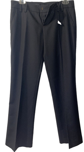 Pantaloni Gucci Donna Neri Miscela Lana Made In Italy Taglia 42