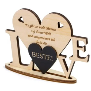 ❤ LOVE BESTE MAMA PAPA der Welt Spruch Geschenkidee Vater- Muttertag Geburtstag - Bild 1 von 10
