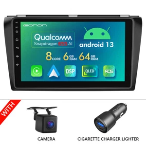 CAM+For Mazda 3 04-09 Car Stereo Android 13 8Core M3BKA12S CarPlay GPS Head Unit - Picture 1 of 24