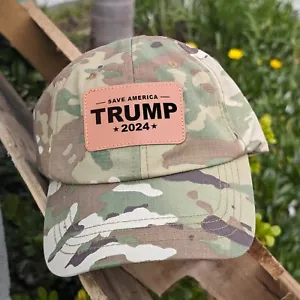 Custom Trump 2024 Save America USA Patriot Camo Hat Condor Tactical Cap Hat - Picture 1 of 11