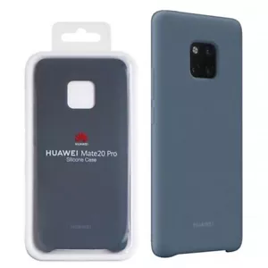Official Huawei Mate 20 Pro Silicon Protective Case Cover Light Blue - Picture 1 of 4