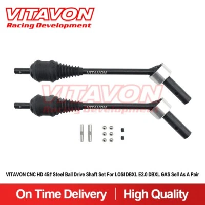Vitavon CNC HD 45# Steel Ball Drive Shaft Set  for LOSI DBXL sell as a pair - Image 1 of 4