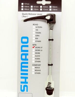 Shimano XT WH-M8000 FH-M8000 Rear FreeHub Quick Release Skewer 168mm - Image 1 of 3