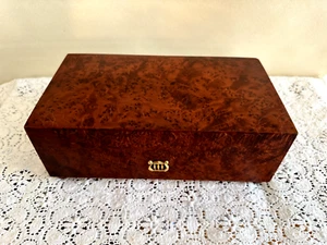 6 tunes Reuge Music Box Switzerland Sainte Croix 6/41 Working 9.5" Burled wood - Afbeelding 1 van 9