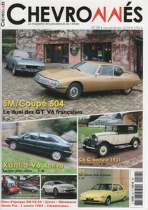 CHEVRONNES 28 CITROEN SM CARBU PEUGEOT 504 COUPE V6 C6 G LIMOUSINE 1931 XANTIA ACT - Bild 1 von 2