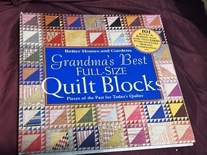 Grandma's Best Full Size Quilt Blocks Spiral Hardcover - Picture 1 of 3