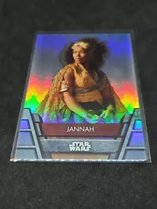 Star Wars Topps Holocron 2020 Foilboard Foil Board Card Res-22 Jannah - Picture 1 of 1
