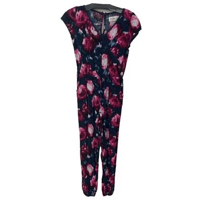 Abercrombie Kids темно-розовый цветочный крышка рукав галстук талии комбинезон девочек средний - Изображение 1 из 4