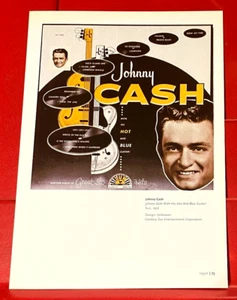 Johnny Cash With His Hot & Blue Guitar Album Cover Art PICTURE/PRINT 7.5"x 5.5 - Imagen 1 de 3