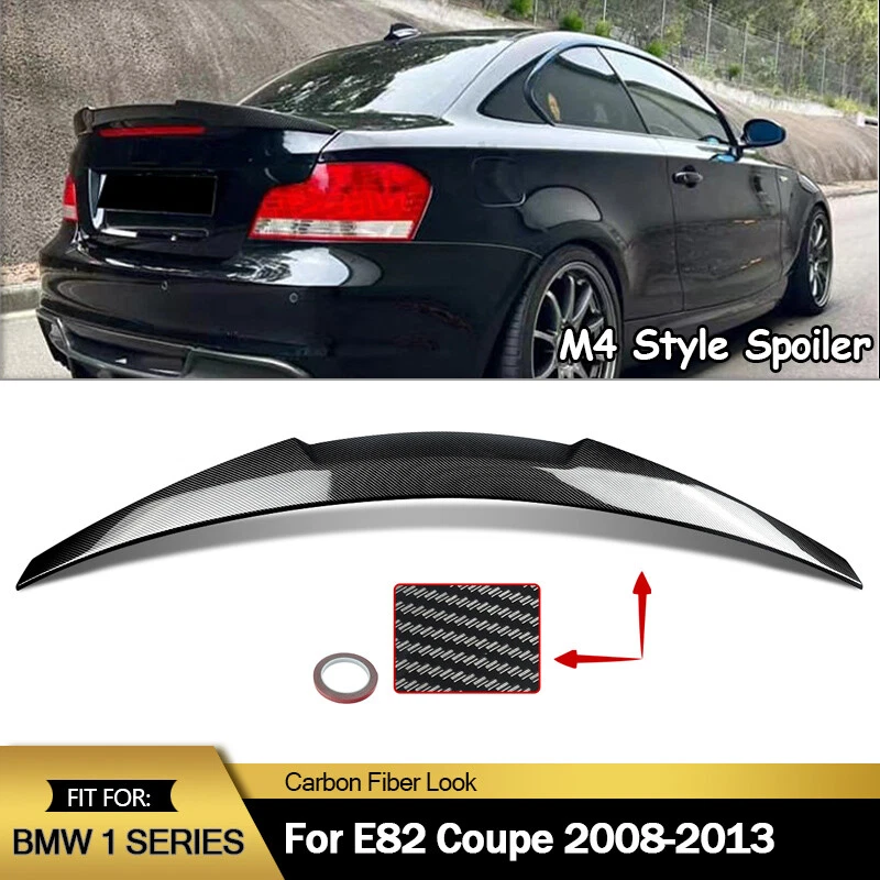 Rear Spoiler Carbon Look M4 Style For BMW 1-Series E82 125i 128i 135i 2008-2013 - Image 1 of 4