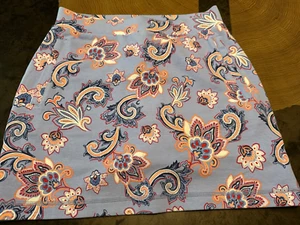 T BY TALBOTS FLORAL PICKEBALL TENNIS GOLF STRETCH SKORT WOMENS XS ATHLEISURE - Picture 1 of 6