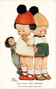 PC KÜNSTLER SIGNIERT MABEL LUCIE ATTWELL ZU SCHÜCHTERN FÜR WORTE (a42437) - Bild 1 von 2