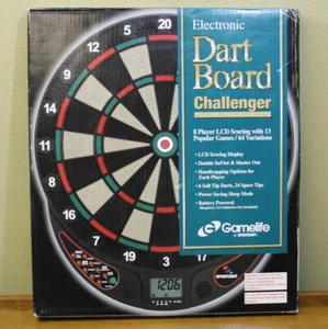 New Sportscraft Electronic Dart Board Challenger Series 8 player 6 Darts - Picture 1 of 1