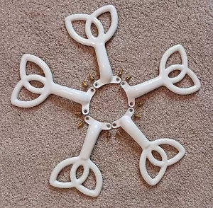 Replacement White Hampton Bay Ceiling Fan Blade Arm Bracket (Set of 5) - Picture 1 of 14
