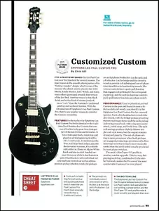 Epiphone Les Paul Custom Pro Electric Guitar 8 x 11 sound check review article - Picture 1 of 3