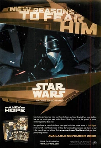 Magazine Print Ad STAR WARS 2003 Trading Card Game A New Hope Darth Vader - Picture 1 of 1