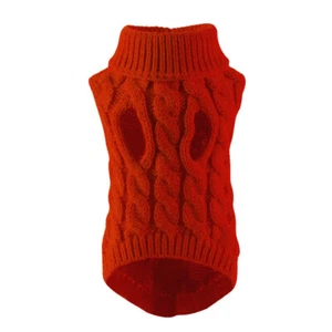 Dog Knitted Sweater Warm Winter Clothes Puppy Cat Coat Pullover Small Large P" - Picture 1 of 12