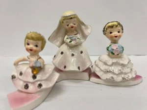 Vintage LEFTON Brautprozession - 3 Figuren - Komplettset SELTEN - Bild 1 von 9