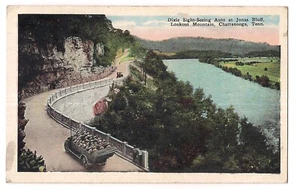 Dixie SIGHT SEEING AUTO Jonas Bluff Chattanooga Tennessee WB Postcard TN - Picture 1 of 2