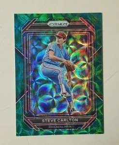 Steve Carlton 2023 Prizm GREEN SCOPE Prizm Parallel #180 75/75 PHILLIES