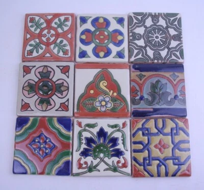 9 Stück B-Ware Relief-Fliesen mit Mängeln Motiv - Mosaik [22-10-01] - Bild 1 von 2