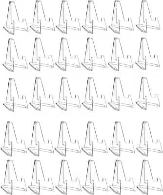 30 suportes para moedas mini cavalete acrílico suporte para exibição de moedas - Imagem 1 de 4