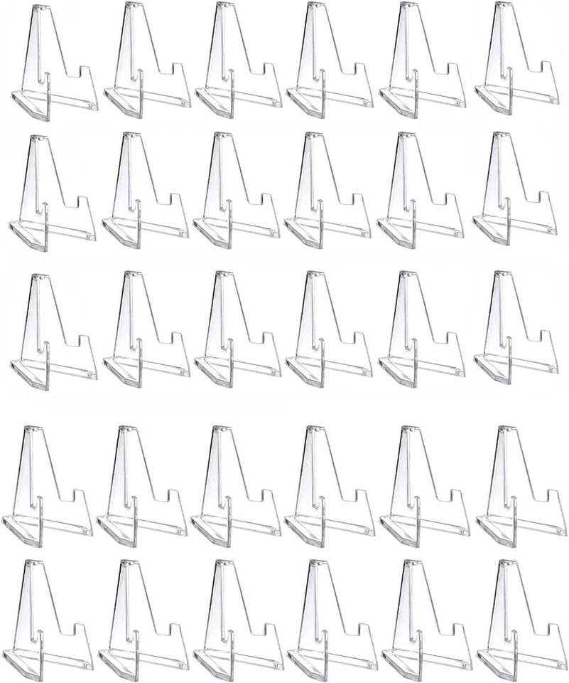 30 Coin Stand Mini Acrylic Easel Stands Coin Display Holder for Displaying - Image 1 of 4