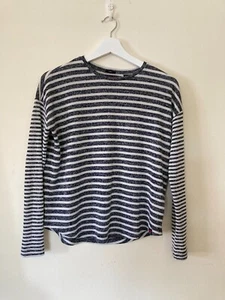 Superdry Paris Women's Top Striped Black & White Size XS Long Sleeve - Picture 1 of 6