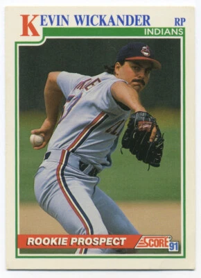 Score Baseball Card 1991 #355 Kevin Wickander - Image 1 of 2