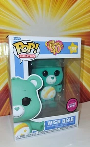 Figura de vinilo Funko Pop Care Bears Wish Bear CHASE FLOCKED años 80 retro  - Imagen 1 de 6