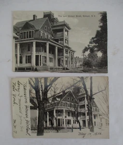 Lot of 2 HOBART, NY Postcards, Town of Stamford, Delaware County, NY - Picture 1 of 2