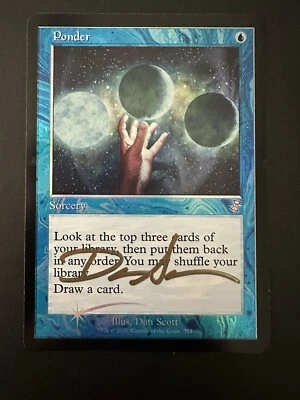 Ponder Foil Artist Proof, TSR Timespiral Remastered, Signed Dan Scott - Image 1 of 2