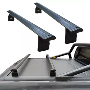 Barra transversal de techo de aluminio negra para Toyota Hilux 2015-2025 - Imagen 1 de 8