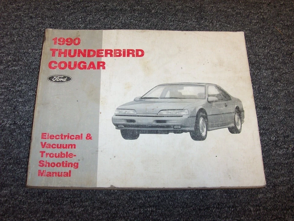 Ford Thunderbird 1990 cableado eléctrico y diagrama de vacío manual LX SC 3,8 L V6  Foto 1 de 1