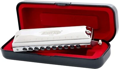 East top Chromatic Harmonica Key of C Professional Mouth Organ Harmonica Gift - Photo 1/4