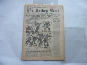 1949 DECEMBER 31 VINTAGE HOCKEY NEWS COVER TIME TAKE STOCK NHL .. PRINT MONTREAL - Picture 1 of 10