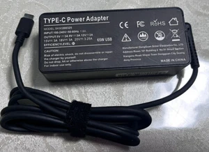 65W Type C Power Adapter Chromebook, USB C Charger Fit For Lenovo Chromebook - Picture 1 of 3