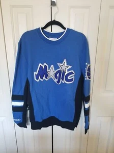 Mitchell & Ness NBA Orlando Magic crewneck sweatshirt M blue black - Picture 1 of 8