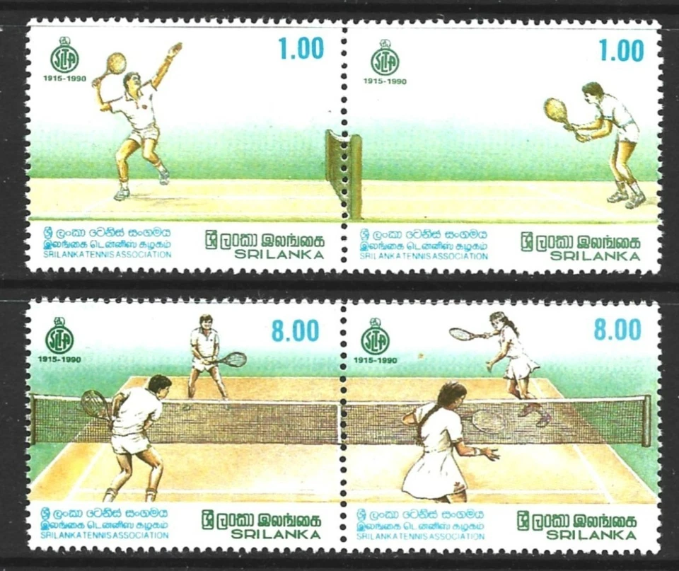 SRI LANKA 1990 ТЕННИС АССОЦИАЦИИ ПАРЫ КОМПЛЕКТ НОВОМ (NH) - Изображение 1 из 1