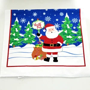 Santa Claus Christmas Towel NWOT Dish Hand Kitchen Towel 25 1/2" x 15" - Picture 1 of 2