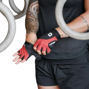 Harbinger Size L Weightlifting Gloves Breathable Half Finger Power Lifting NWT - Picture 1 of 10