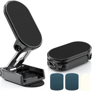 Support Téléphone Magnétique Voiture 360° Rotatif Pliable pour Tout Téléphone Voiture Tableau de Bord - Photo 1 sur 5