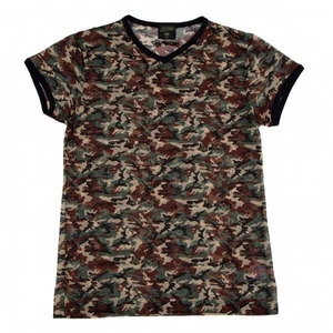 Jean-Paul GAULTIER HOMME Camouflage Print Mesh T Shirt Size MA(K-110958) - Picture 1 of 11