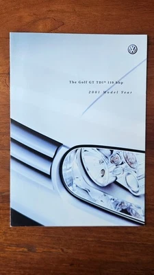 Volkswagen Golf GT TDI Великобритании продажи брошюра июня 2000 (2001MY) - Изображение 1 из 3