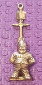 Early BRASS POLICEMAN DOOR KNOCKER Reg. No 840637 1940's Un-Restored condition - Picture 1 of 13