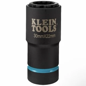 Klein 66053E 2-in-1 Metric Impact Socket, 12-Point, 30 x 22 mm - Picture 1 of 2